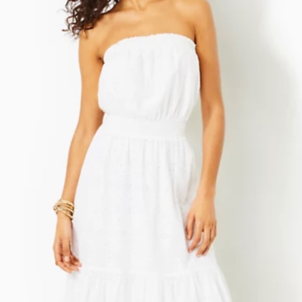 Lilly Pulitzer Nikole eyelet midi dress